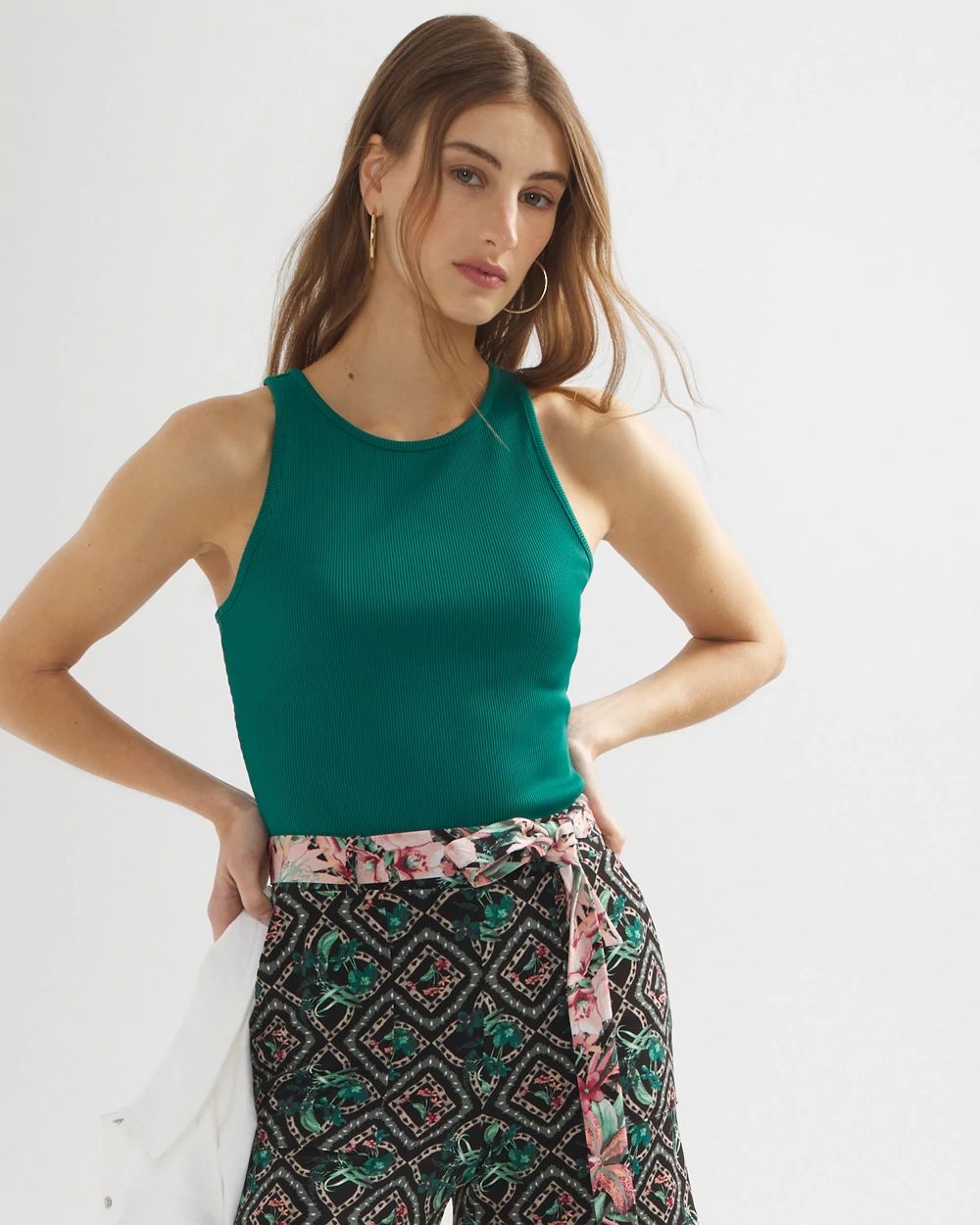 High-Rise Matte Jersey Shorts