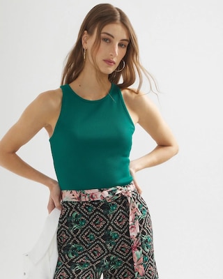 High-Rise Matte Jersey Shorts