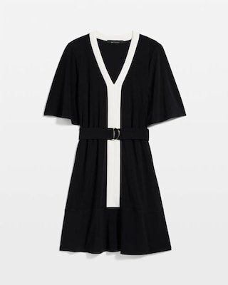 Matte Jersey Belted Kimono Dress click to view larger image.