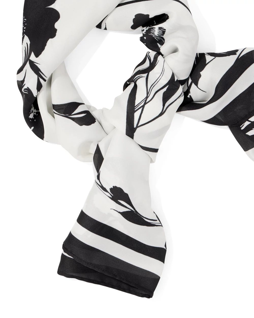 Floral Print Square Scarf click to view larger image.