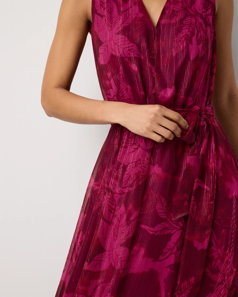 Petite Chevron Maxi Dress