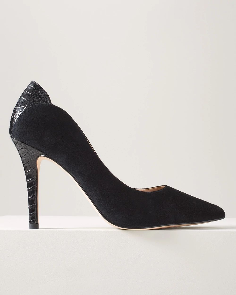 Suede High Heeled Pump