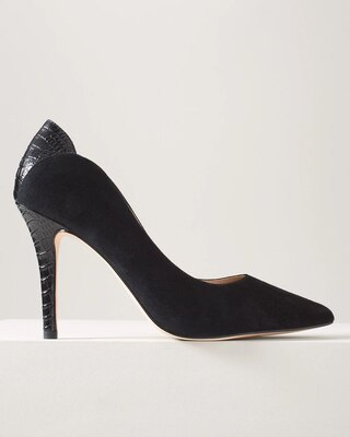 Suede High Heeled Pump