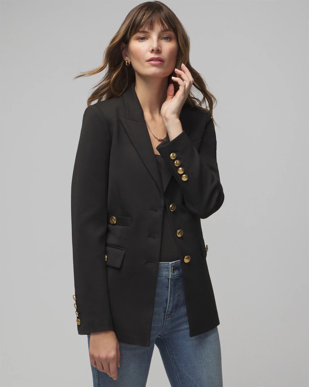 3-Button Fashion Blazer