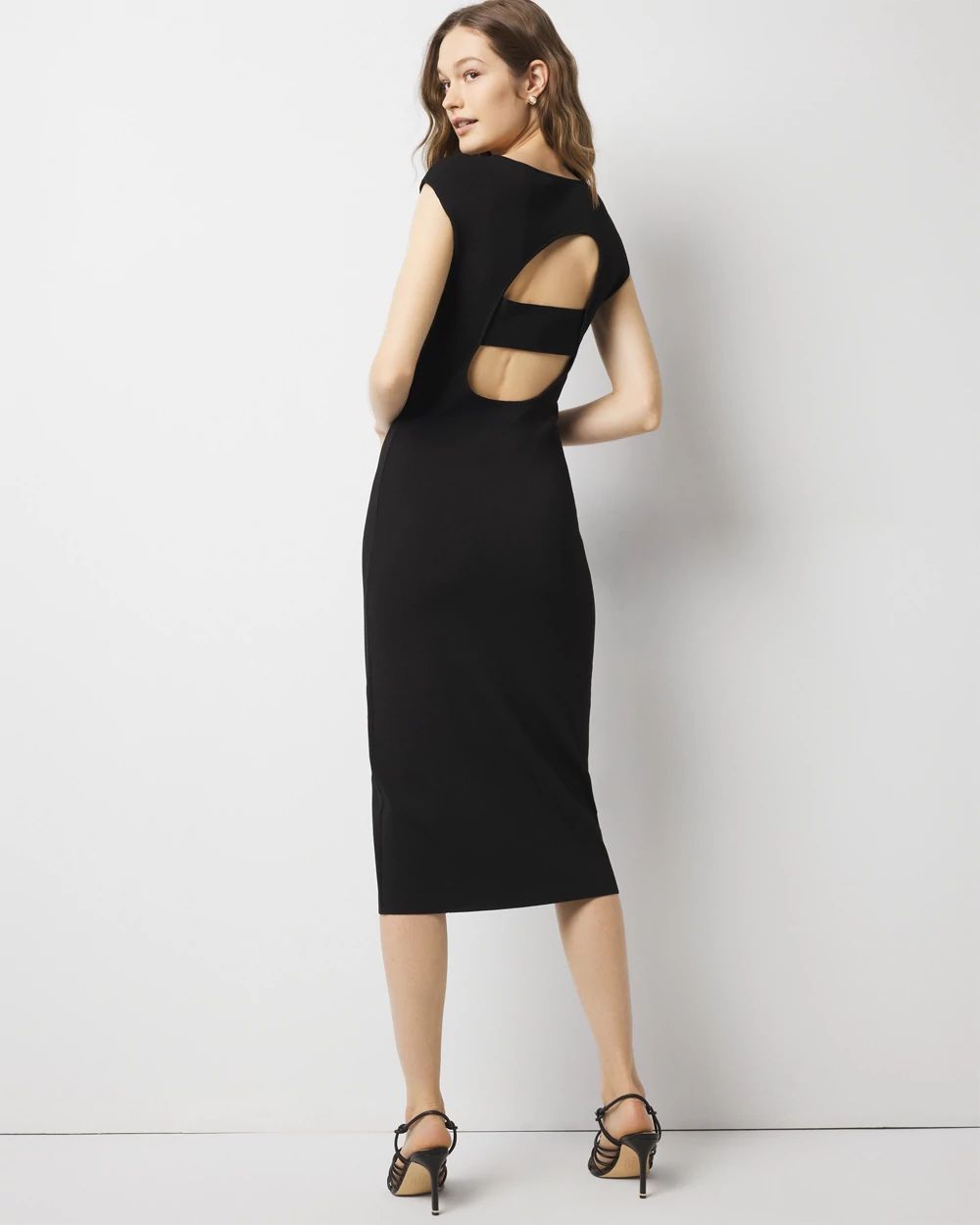 WHBM FORME™ Sculpt Stretch Backless Dress click to view larger image.