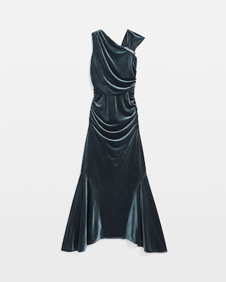 Peekaboo Back Velvet Dress click to view larger image.