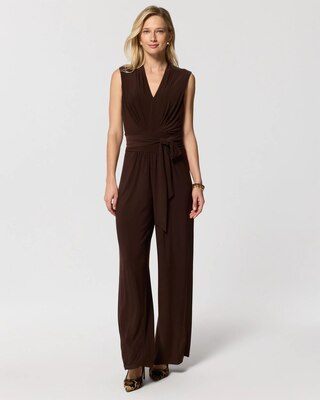 Sleeveless Pleated Jumpsuit