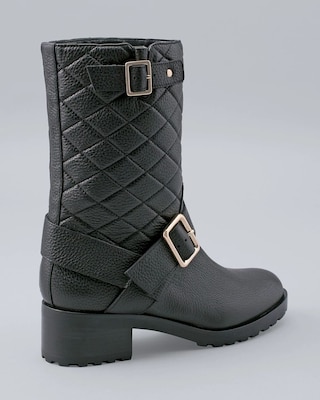 Quilted Mid-Calf Boots