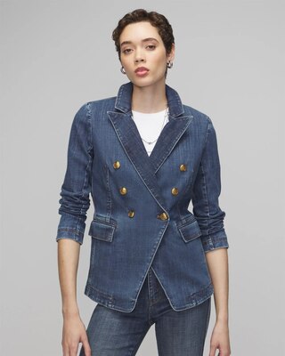 WHBM® Denim Studio Blazer