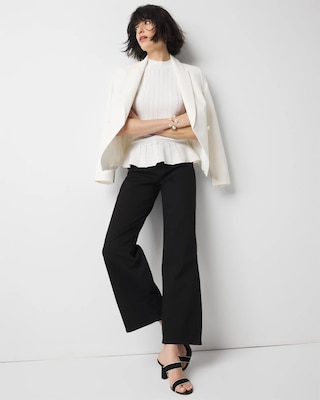 Mock Neck Peplum Sweater click to view larger image.