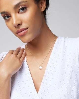 Goldtone Crystal Pendant