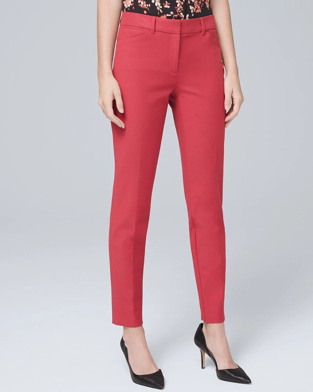 Comfort Stretch Slim Ankle Pants | White House Black Market