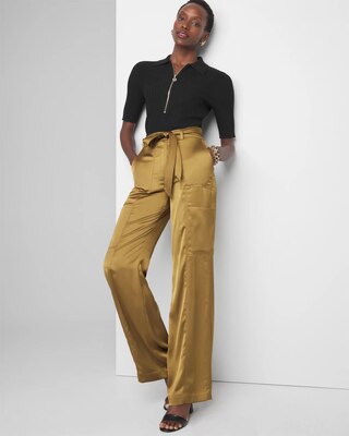 Elbow-Sleeve Ribbed Half-Zip Pullover click to view larger image.
