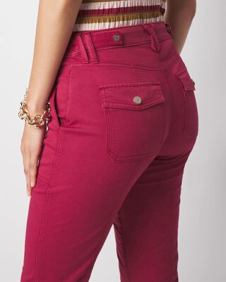 Mid-Rise Pret-A-Pedi Straight Crop Pants click to view larger image.