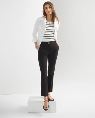 WHBM® Jolie Straight Woven Pants click to view larger image.