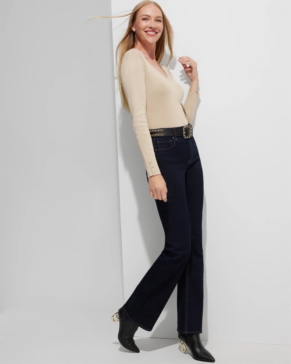 Outlet WHBM V-Neck Pullover Sweater