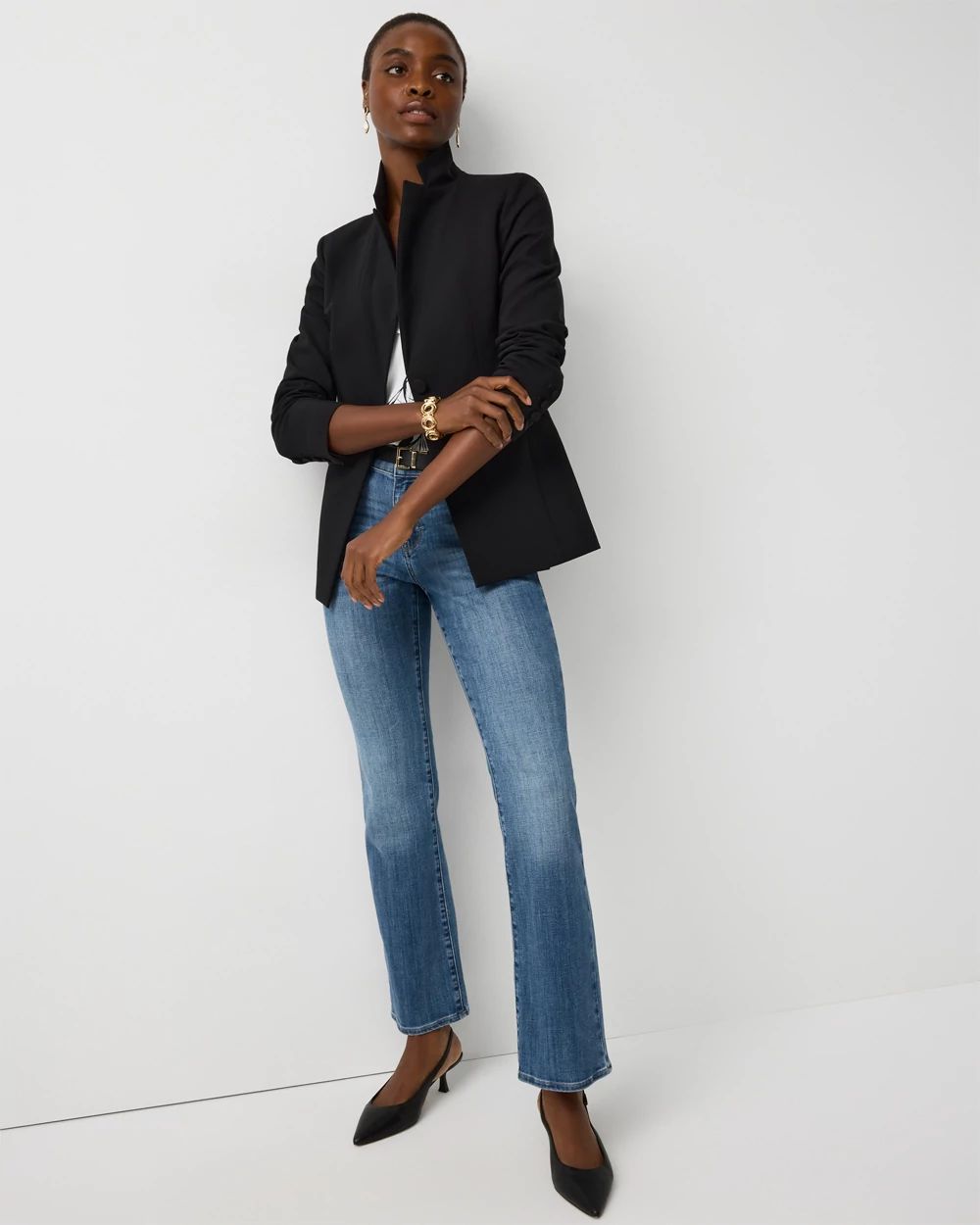 WHBM® One-Button Blazer click to view larger image.