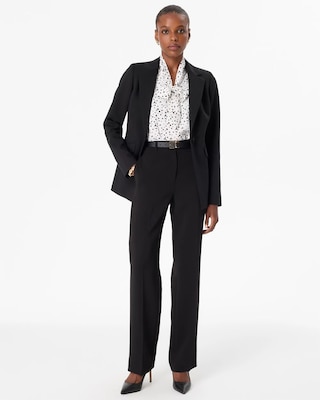 WHBM® Luxe Stretch One-Button Blazer click to view larger image.