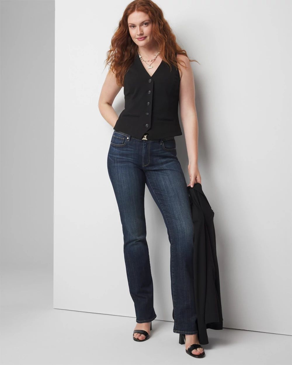 Curvy Mid-Rise Bootcut Jeans