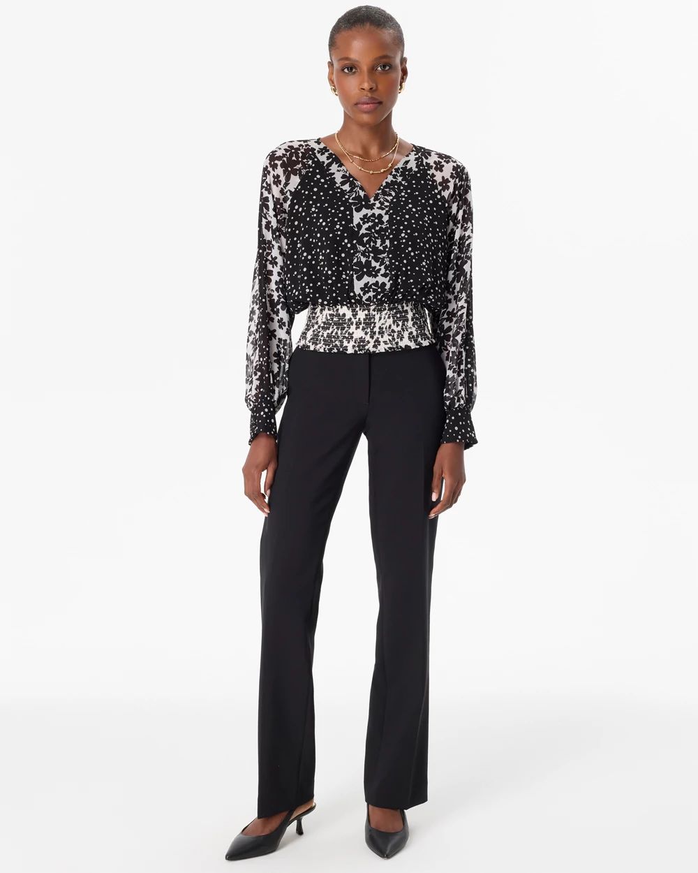 Petite Luxe Stretch High Rise Riley Trouser