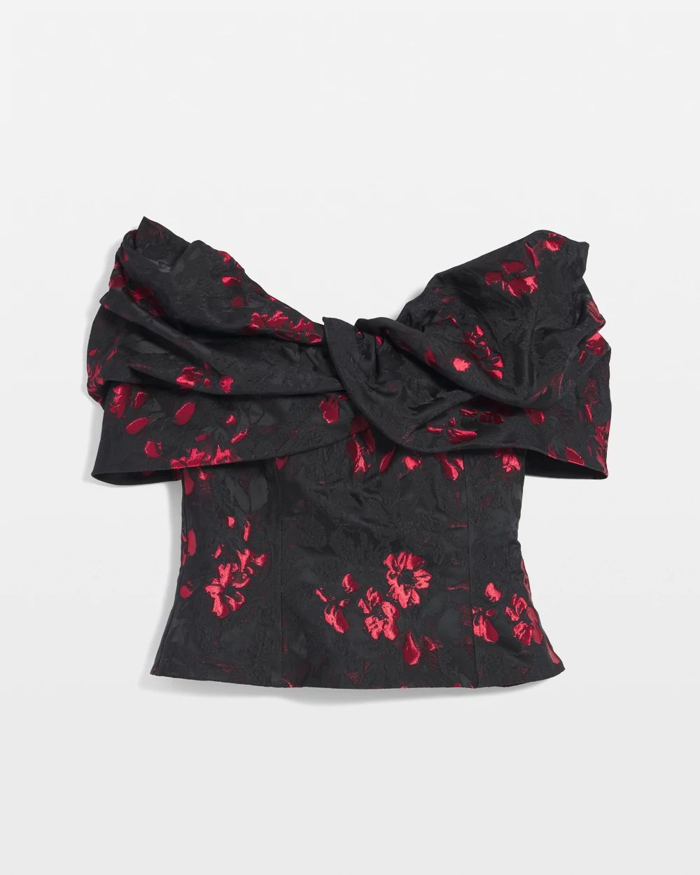 Floral Jacquard Bustier