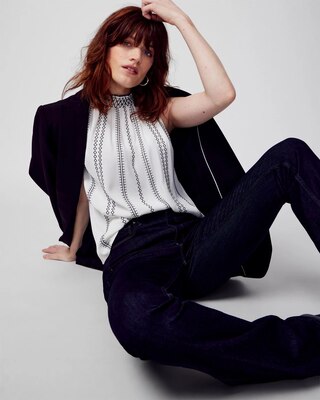 Sleeveless Contrast Stitch Top