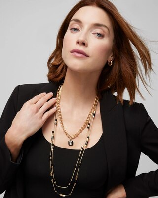 Convertible Enamel Pendant Necklace