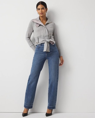 Belted Moto Cardigan