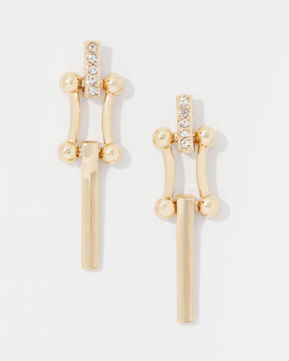 Pave Links Earrings