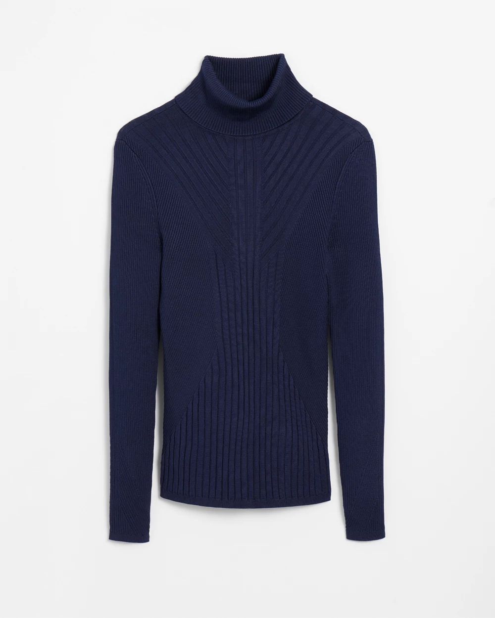 Long-Sleeve Ribbed Turtleneck