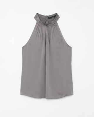 Halter Pleated Shell click to view larger image.