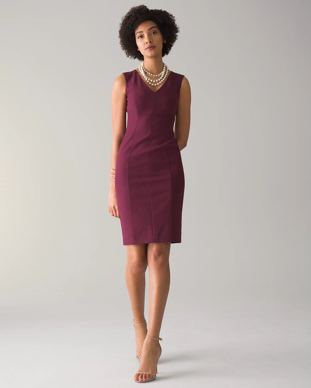 Petite Sleeveless Sheath Dress