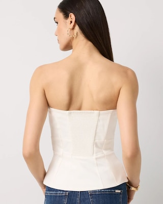 Tie-Waist Peplum Bustier click to view larger image.