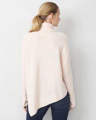 Asymmetrical Hem Turtleneck Sweater click to view larger image.