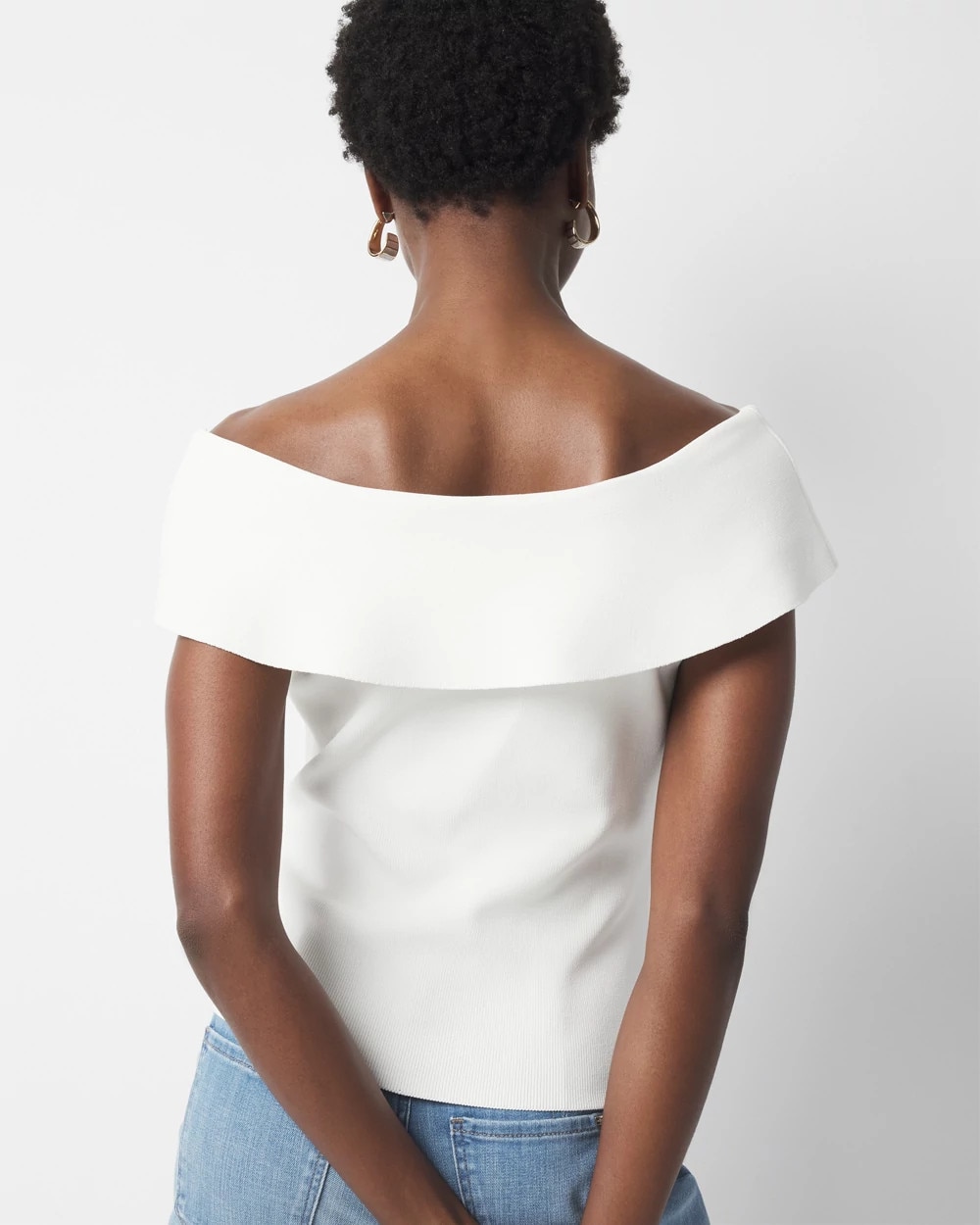 WHBM FORME™ Sculpt Stretch Off-the-Shoulder Sweater