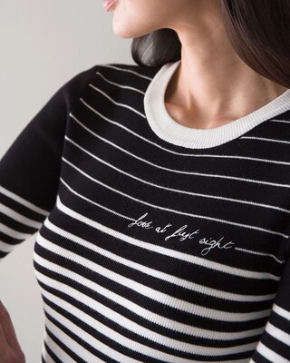 Love First Striped Sweater