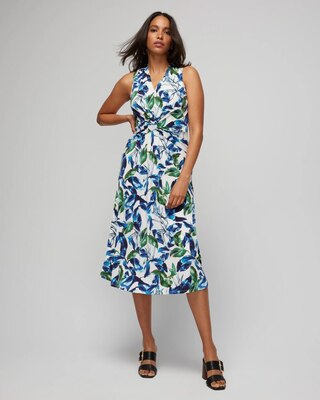 Sleeveless Matte Jersey Twist Front Dress