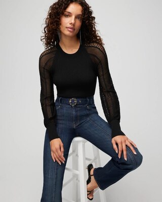 Novelty Stitch Blouson Pull Over