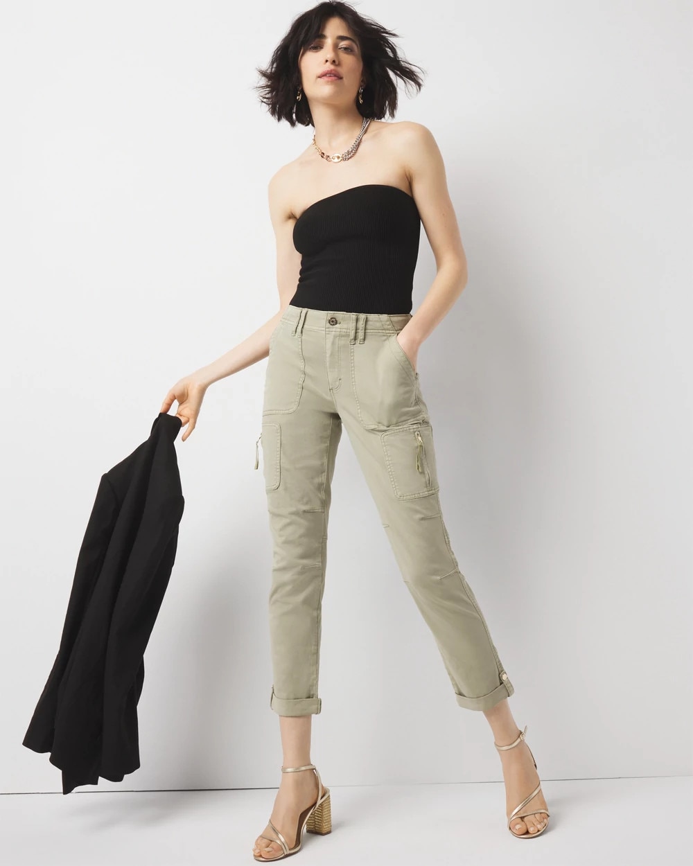 Mid-Rise Pret-A-Pedi Straight Cropped Pants