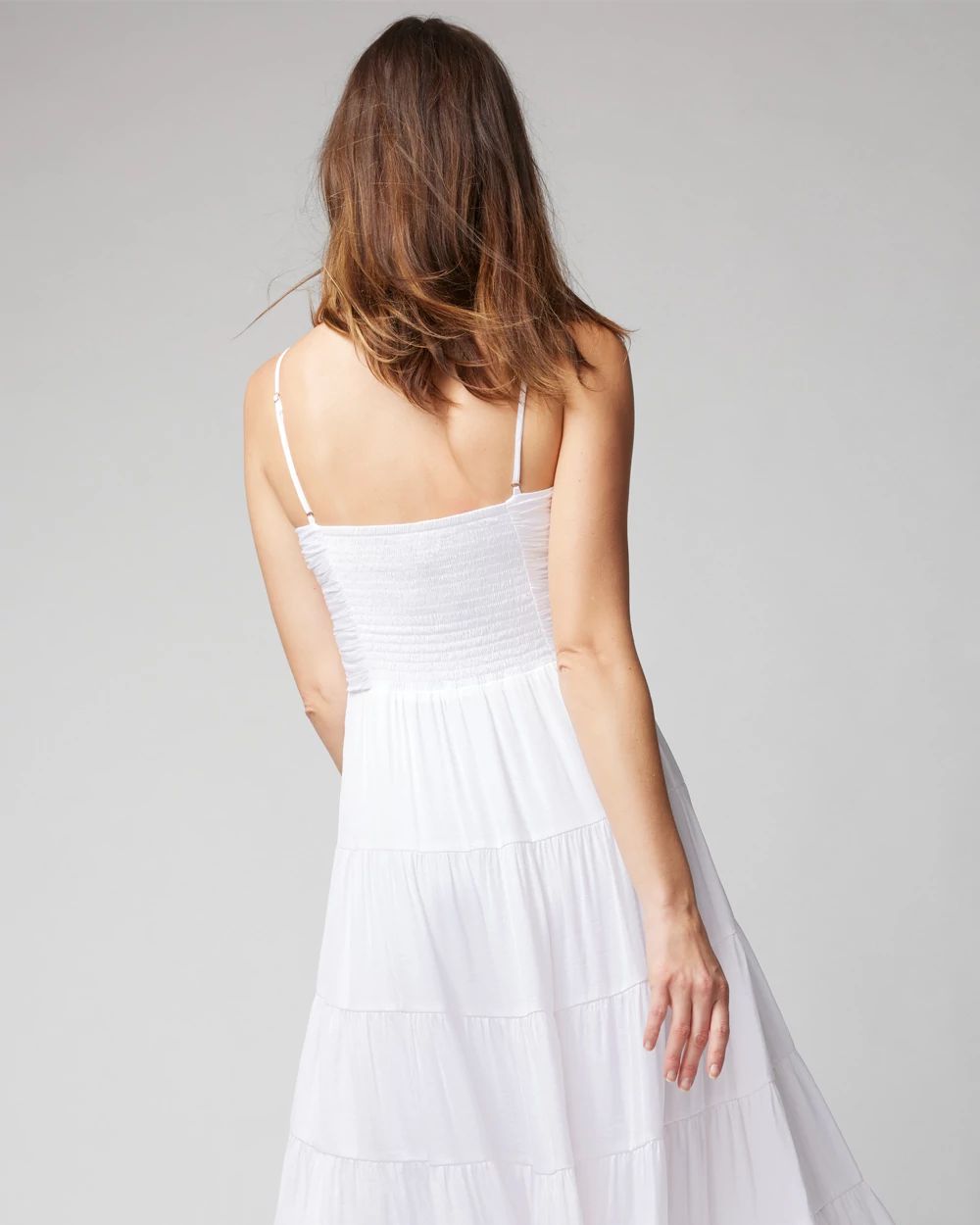 Keyhole Satin Midi Dress