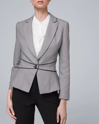 Comfort Stretch Houndstooth Blazer