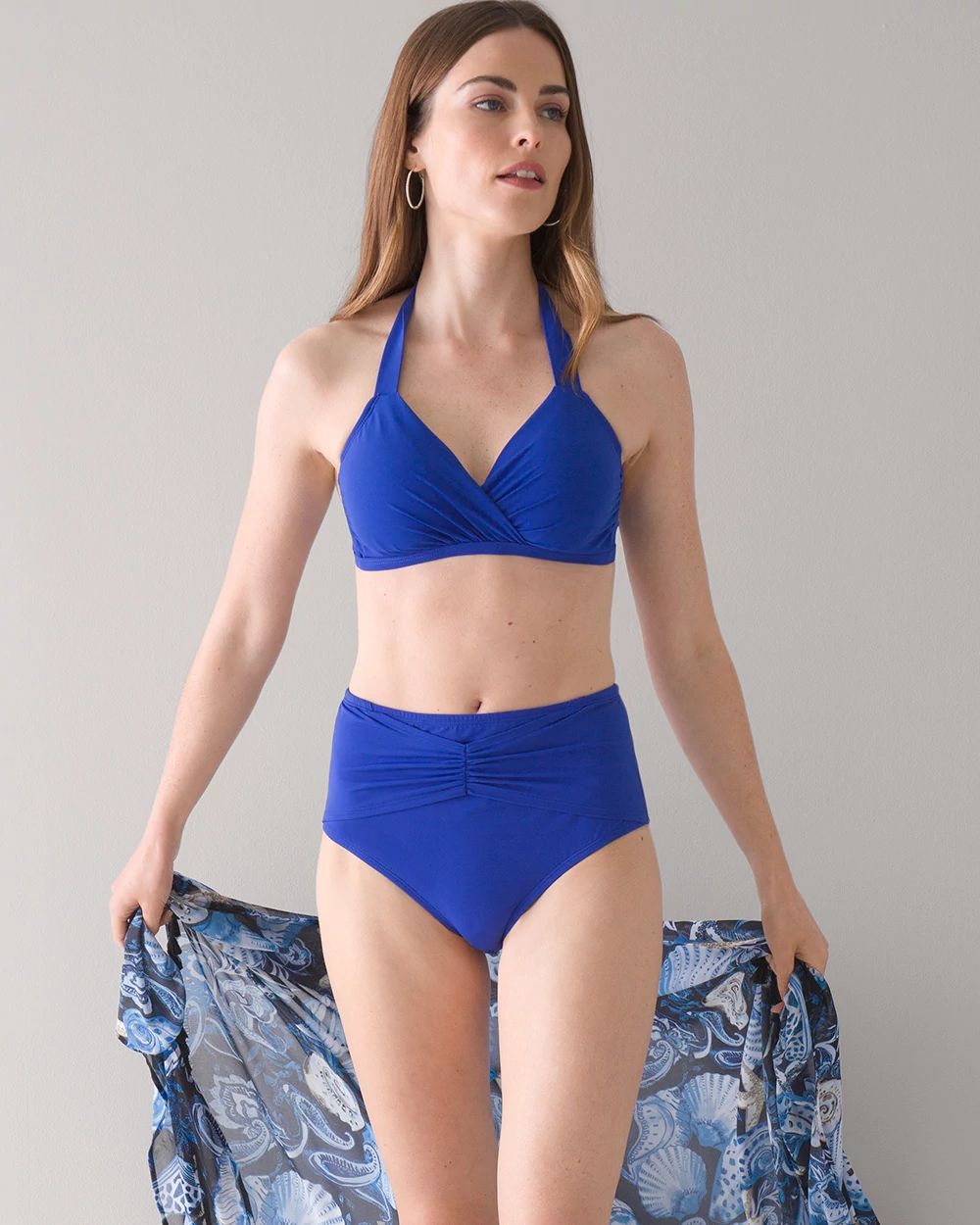 High-Waist Wrap Bikini Bottom
