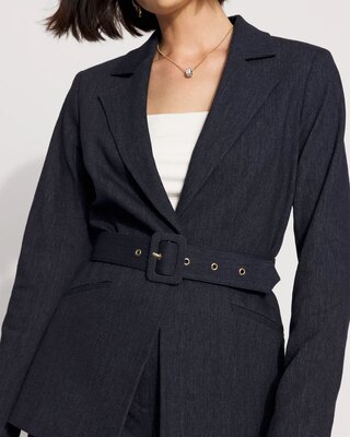 Denim-Look Blazer click to view larger image.