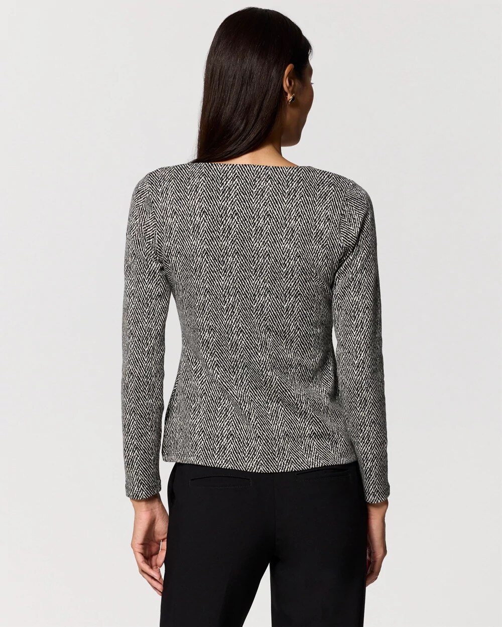 Square Neck Long Sleeve Top