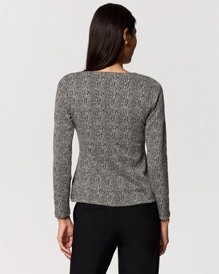Square Neck Long Sleeve Top click to view larger image.