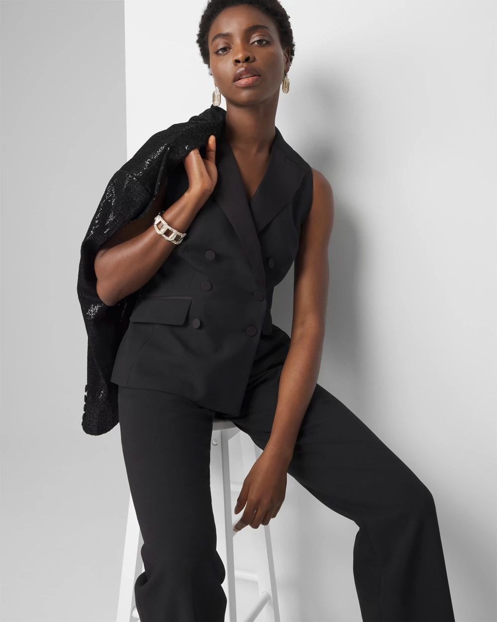 Double-Breasted Tuxedo Vest