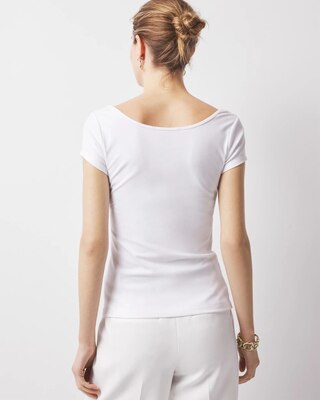 WHBMFORME™ All Ways Stretch Scoop Neck Tee click to view larger image.