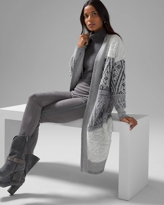 Fair Isle Sequin Cover Up
