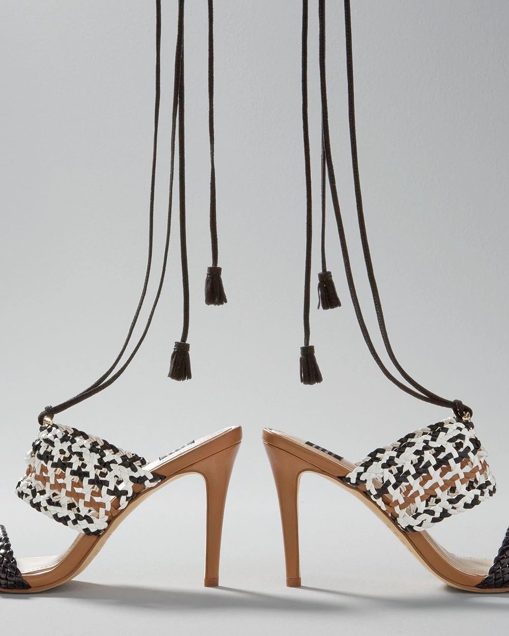 Braided Mid-Heel Gladiator Sandal