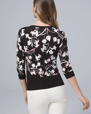 Floral Snap-Front Cardigan